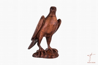 Thuya Wood aigle figurine en bois de thuya 