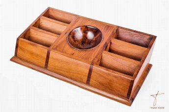 Thuya Wood Decorative Thuya Wood Tea Box