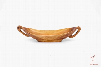 Thuya Wood Thuya Wood Plate with Handles
