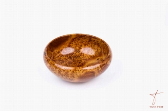 Thuya Wood Thuya Burl Wood Bowl with Natural Patterns