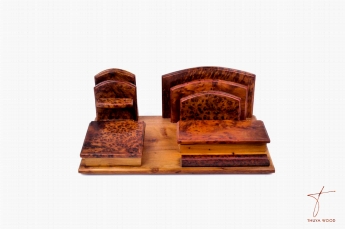 Thuya Wood Thuya Desk Organizer