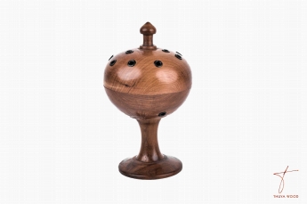 Thuya Wood Boîte artisanale pour encens en bois de thuya 