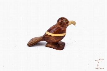 Bird Oiseau figurine en bois de thuya 