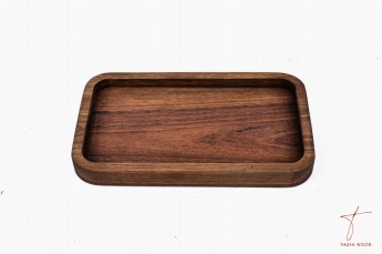 Thuya Wood Plateau de service en noyer 