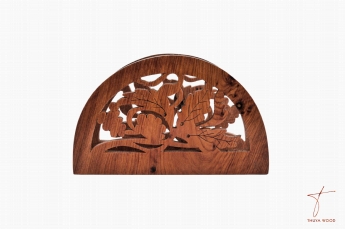 Thuya Wood Porte-serviettes en thuya creusé 