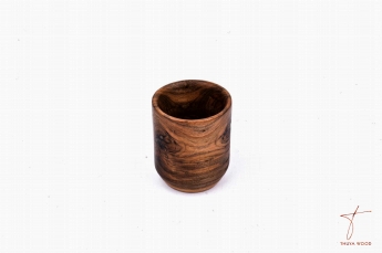 Thuya Wood verre en bois de noyer 