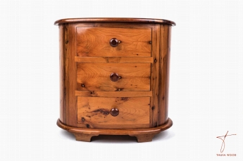 Thuya Wood Three-layer thuya drawer cabinet