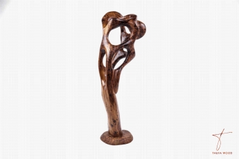 Thuya Wood Sculpture abstraite décorative en loupe de thuya