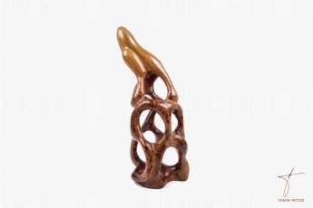 Thuya Wood Sculpture abstraite contemporaine en bois de thuya