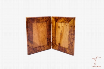 Thuya Wood Cadre photo en loupe de thuya