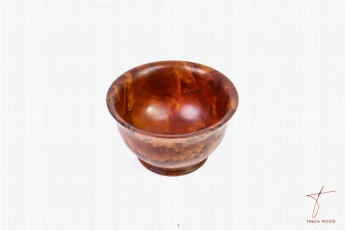 Thuya Wood Petit Bol en Bois de Thuya aux Motifs Organiques