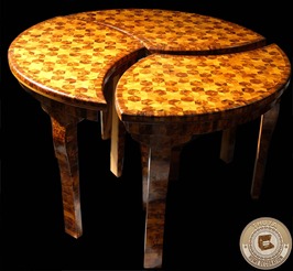 Thuya Wood Nesting table