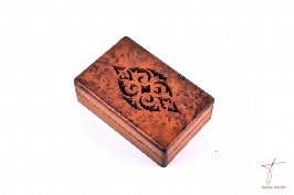 Handcrafted Carved Thuya Wood Box