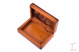 Handcrafted Carved Thuya Wood Box