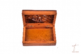 Handcrafted Carved Thuya Wood Box