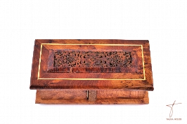Sublime boîte artisanale en bois de thuya