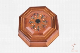 Boîte artisanale décorative de forme octogonale 