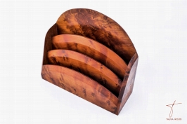 Porte-lettres en bois de thuya 