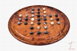 Jeu solitaire en bois de thuya 