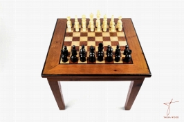 Table d'échecs en bois de thuya et de citronnier 