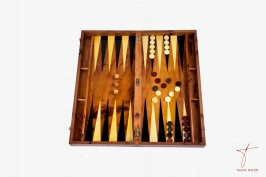 Jeu de backgammon et d'échecs en bois de thuya 