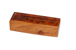 Thuya Wood Dominoes game box