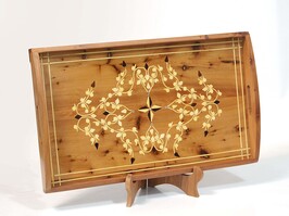 Thuya Wood Thuya Wood Moroccan Traditional Tray
