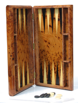Thuya Wood Backgammon game box