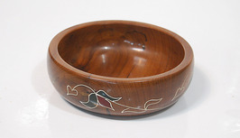 Thuya Wood Bowl with motifs